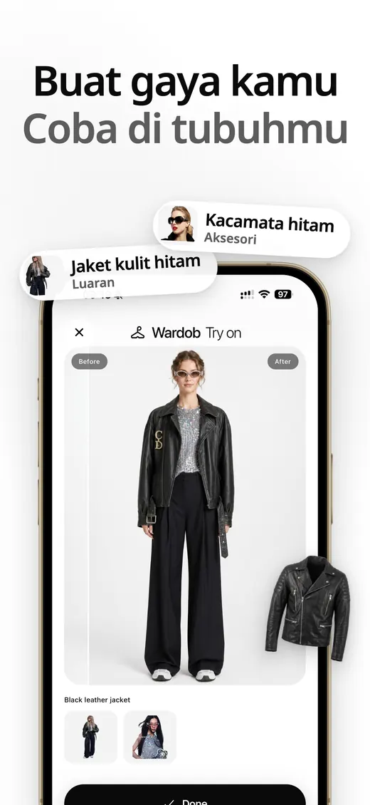 Tangkapan layar Wardob di App Store 3