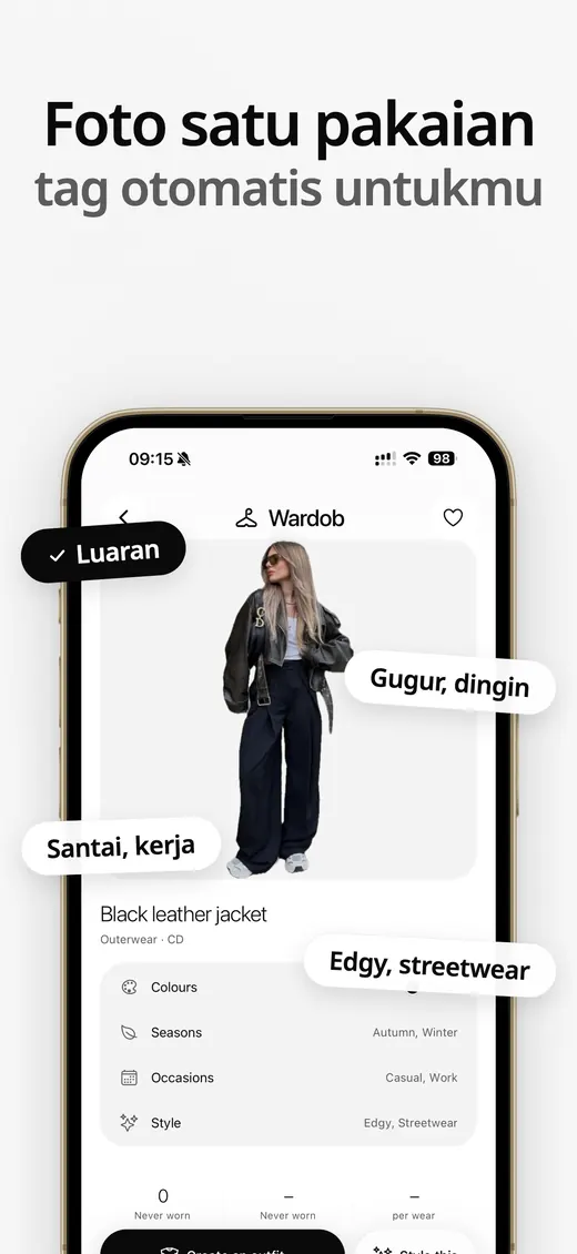 Tangkapan layar Wardob di App Store 7