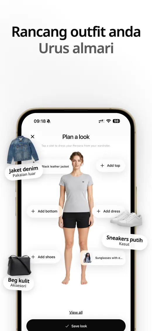 Tangkapan skrin Wardob di App Store 2