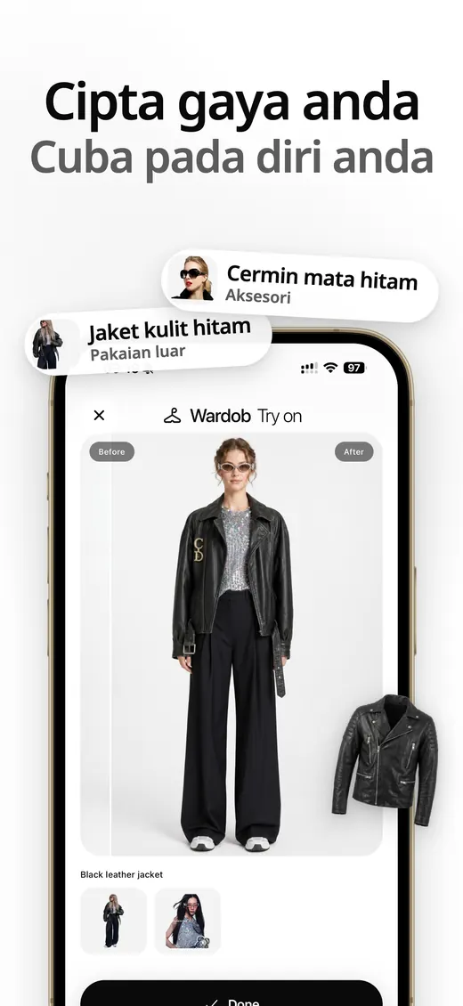 Tangkapan skrin Wardob di App Store 3