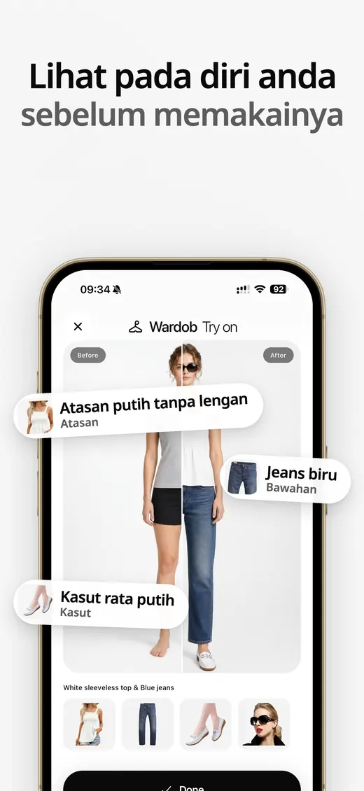 Tangkapan skrin Wardob di App Store 4