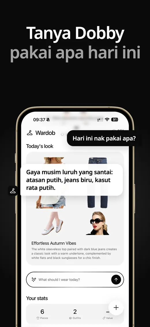 Tangkapan skrin Wardob di App Store 5