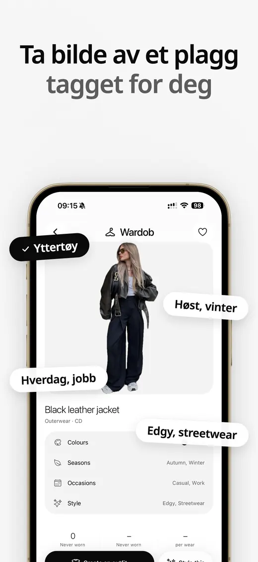 App Store-skjermbilde av Wardob 7